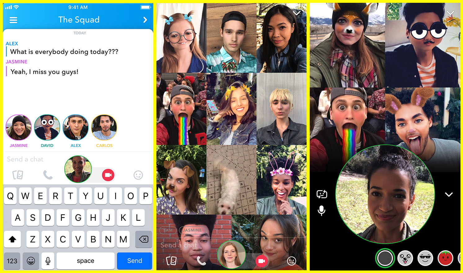 New Mentions and Group Video Chat Features Announced to Add More to Snapchat