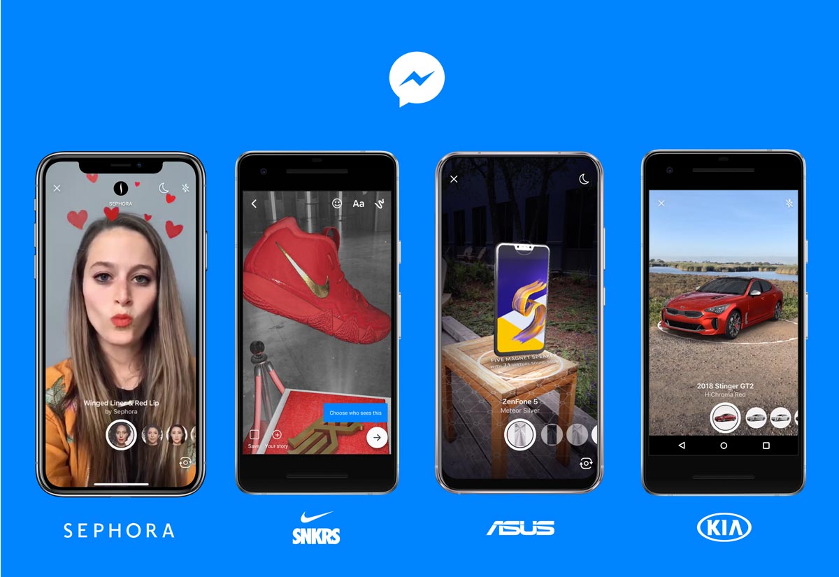 Facebook Incorporates Augmented Reality on Messenger App