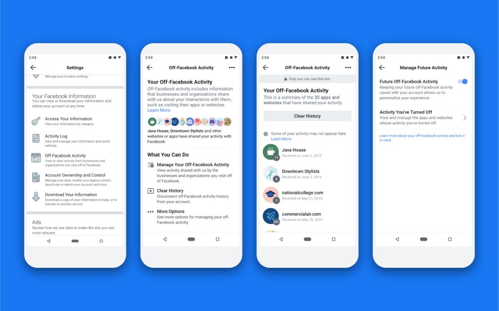 Off-Facebook Activity to Promote Transparency on Facebook Off-Facebook Activity to Promote Transparency on Facebook