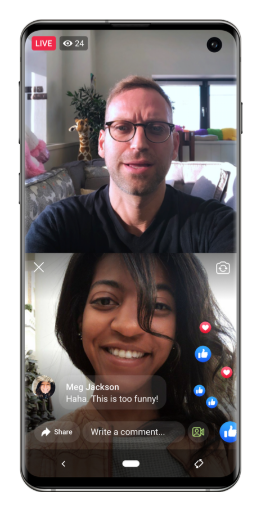 Facebook Relaunches "Live With" Starting 24 April 2020